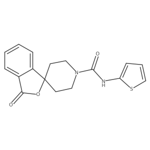 3-oxo-N-(thiophen-2-yl)-3H-spiro[isobenzofuran-1,4'-piperidine]-1'-carboxamide Structure