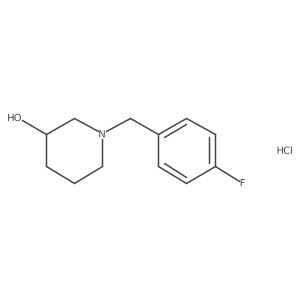 1-[(4-Fluorophenyl)methyl]piperidin-3-ol hydrochloride Structure
