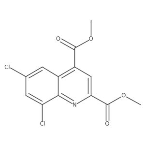 Dimethyl 6,8-dichloroquinoline-2,4-dicarboxylate结构式