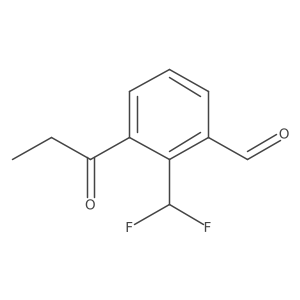 2-(Difluoromethyl)-3-propionylbenzaldehyde结构式