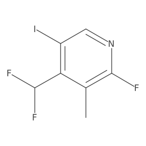 4-(Difluoromethyl)-2-fluoro-5-iodo-3-methylpyridine Structure