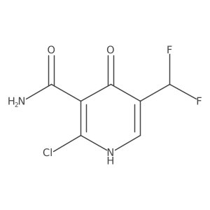 2-Chloro-5-(difluoromethyl)-4-hydroxynicotinamide Structure