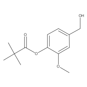 4-(Hydroxymethyl)-2-methoxyphenyl 2,2-dimethylpropanoate Structure