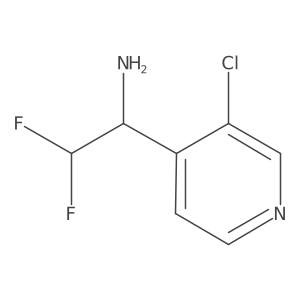 1-(3-Chloropyridin-4-yl)-2,2-difluoroethan-1-amine结构式