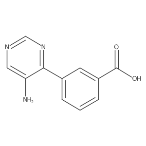 3-(5-Aminopyrimidin-4-YL)benzoic acid Structure