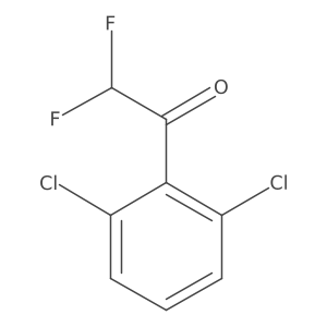 1-(2,6-Dichloro-phenyl)-2,2-difluoro-ethanone结构式