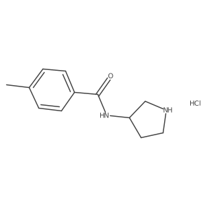 4-Methyl-N-(pyrrolidin-3-yl)benzamide hydrochloride结构式