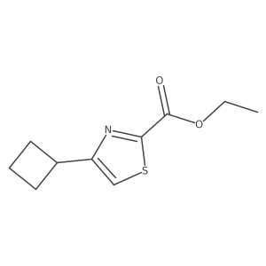 4-Cyclobutylthiazole-2-carboxylic acid ethyl ester Structure