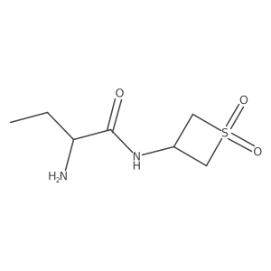 (S)-2-Amino-N-(1,1-dioxidothietan-3-yl)butanamide结构式
