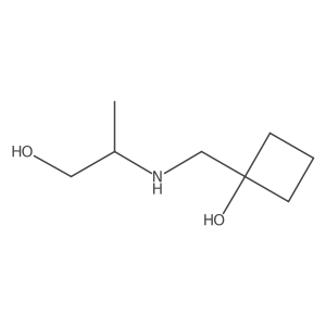 1-{[(1-Hydroxypropan-2-yl)amino]methyl}cyclobutan-1-ol结构式