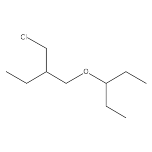 3-[2-(Chloromethyl)butoxy]pentane结构式