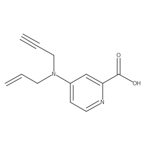4-[(Prop-2-en-1-yl)(prop-2-yn-1-yl)amino]pyridine-2-carboxylic acid结构式