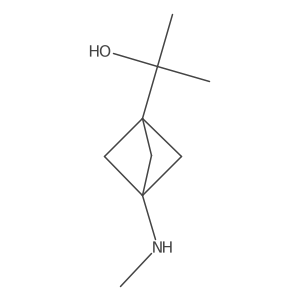 2-[3-(Methylamino)bicyclo[1.1.1]pentan-1-yl]propan-2-ol结构式