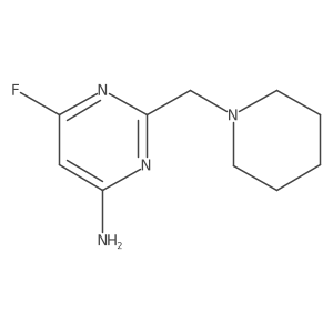 6-Fluoro-2-(1-piperidinylmethyl)-4-pyrimidinamine Structure