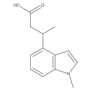 3-(1-methyl-1H-indol-4-yl)butanoic acid结构式