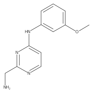 2-(aminomethyl)-N-(3-methoxyphenyl)pyrimidin-4-amine结构式