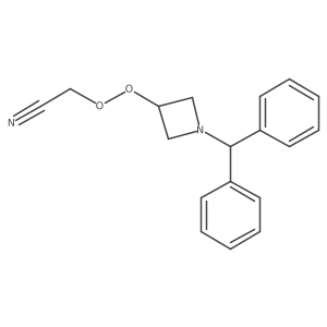Acetonitrile, 2-[[1-(diphenylmethyl)-3-azetidinyl]dioxy]-结构式
