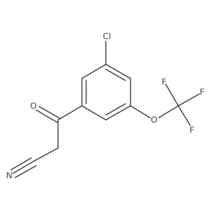 3-Chloro-5-(trifluoromethoxy)benzoylacetonitrile Structure