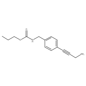Carbamic acid, N-[[4-(3-amino-1-propyn-1-yl)phenyl]methyl]-, propyl ester Structure