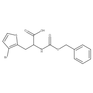 (2S)-2-{[(benzyloxy)carbonyl]amino}-3-(3-bromothiophen-2-yl)propanoic acid结构式