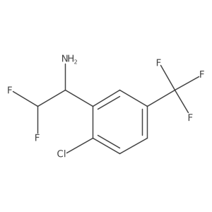 1-[2-Chloro-5-(trifluoromethyl)phenyl]-2,2-difluoroethan-1-amine Structure