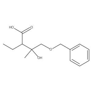 4-(Benzyloxy)-2-ethyl-3-hydroxy-3-methylbutanoic acid Structure