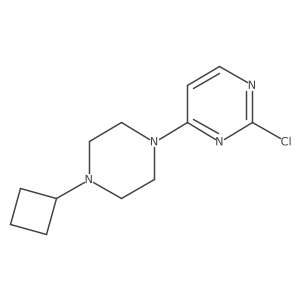 2-Chloro-4-(4-cyclobutylpiperazin-1-yl)pyrimidine Structure