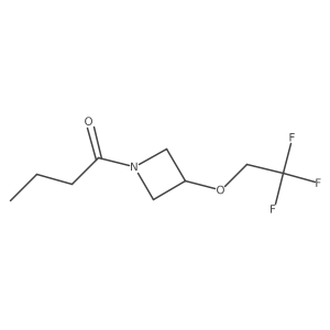 1-(3-(2,2,2-Trifluoroethoxy)azetidin-1-yl)butan-1-one结构式