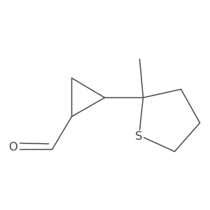 2-(2-Methylthiolan-2-yl)cyclopropane-1-carbaldehyde Structure