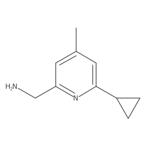 (6-Cyclopropyl-4-methylpyridin-2-YL)methanamine Structure
