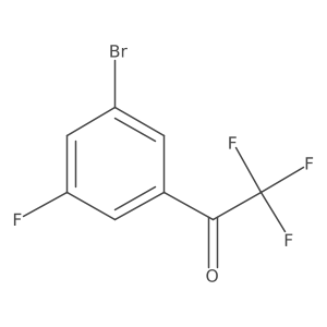 1-(3-Bromo-5-fluorophenyl)-2,2,2-trifluoroethan-1-one Structure