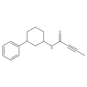 N-(1-phenylpiperidin-3-yl)but-2-ynamide Structure