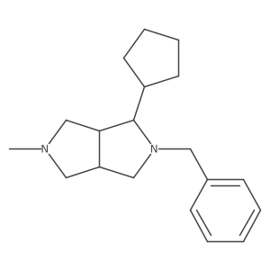 2-Benzyl-1-cyclopentyl-5-methyloctahydropyrrolo[3,4-c]pyrrole Structure