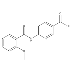 6-[(2-Methoxybenzoyl)amino]-3-pyridinecarboxylic acid Structure
