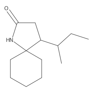 4-(Butan-2-yl)-1-azaspiro[4.5]decan-2-one Structure