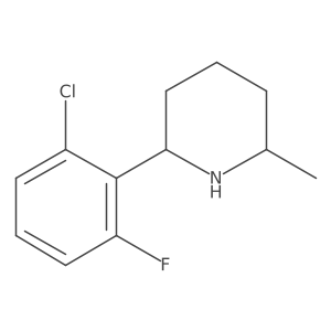 2-(2-Chloro-6-fluorophenyl)-6-methylpiperidine结构式