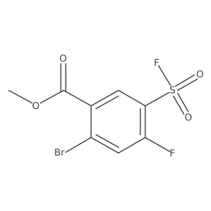 Methyl 2-bromo-4-fluoro-5-(fluorosulfonyl)benzoate结构式