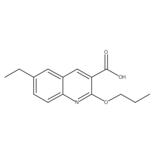 6-Ethyl-2-propoxyquinoline-3-carboxylic acid Structure