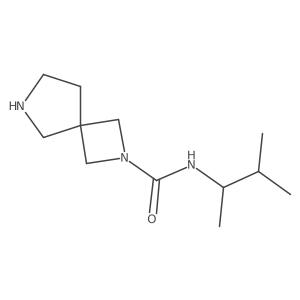 N-(3-methylbutan-2-yl)-2,6-diazaspiro[3.4]octane-2-carboxamide结构式