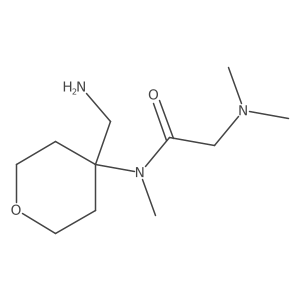 N-[4-(aminomethyl)oxan-4-yl]-2-(dimethylamino)-N-methylacetamide Structure