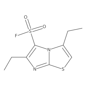3,6-Diethylimidazo[2,1-b][1,3]thiazole-5-sulfonyl fluoride结构式