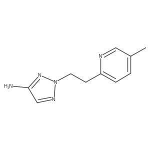 2-[2-(5-methylpyridin-2-yl)ethyl]-2H-1,2,3-triazol-4-amine结构式