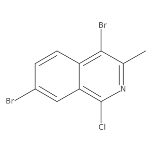 4,7-Dibromo-1-chloro-3-methylisoquinoline Structure