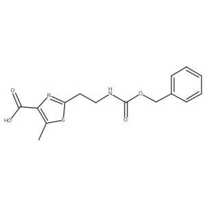 2-(2-{[(Benzyloxy)carbonyl]amino}ethyl)-5-methyl-1,3-thiazole-4-carboxylic acid Structure