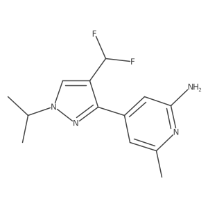 4-[4-(difluoromethyl)-1-(propan-2-yl)-1H-pyrazol-3-yl]-6-methylpyridin-2-amine Structure