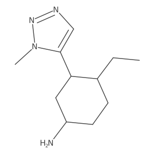4-ethyl-3-(1-methyl-1H-1,2,3-triazol-5-yl)cyclohexan-1-amine Structure