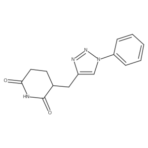 3-[(1-phenyl-1H-1,2,3-triazol-4-yl)methyl]-2,6-Piperidinedione Structure