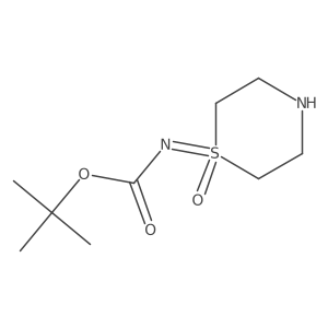 tert-butyl N-(1-oxo-1lambda6-thiomorpholin-1-ylidene)carbamate Structure