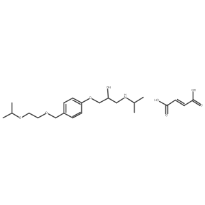 Bisoprolol monofumarate, (R)- Structure