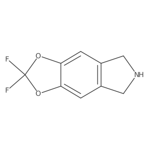 2,2-Difluoro-6,7-dihydro-5H-[1,3]dioxolo[4,5-f]isoindole结构式